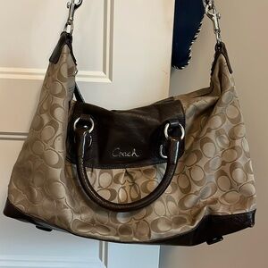 Brown/beige Coach Purse